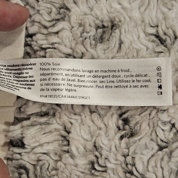 Eileen Fisher Ivory 100% Silk Pull On Pants Pockets Lined Lightweight Tapered - Picture 5 of 12